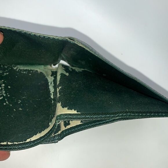 💥AUTHENTIC💥 Louis Vuitton Mens Leather Bifold Wallet Green - Picture 7 of 10
